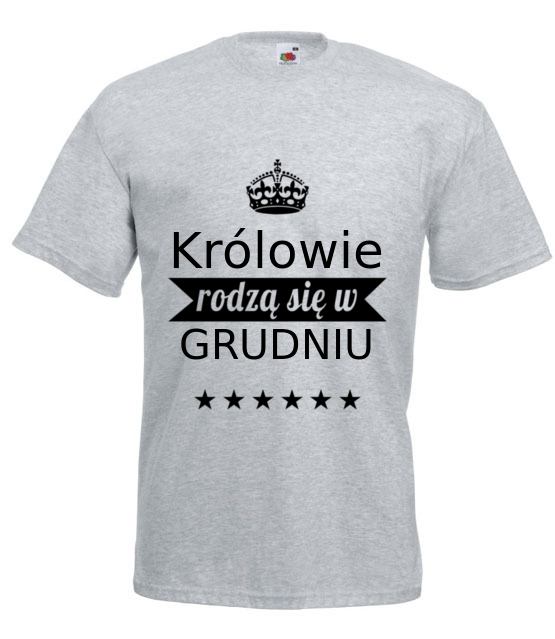 Krolowie rodza sie co miesiac koszulka z nadrukiem urodziny mezczyzna jipi pl 801 6