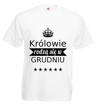 Królowie rodzą się co miesiąc… - Koszulka z nadrukiem - Urodziny - Męska