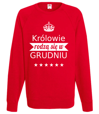 Królowie rodzą się co miesiąc… - Bluza z nadrukiem - Urodziny - Męska