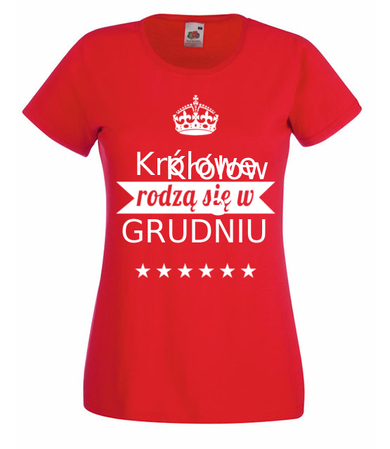 Krolowie rodza sie co miesiac koszulka z nadrukiem urodziny kobieta jipi pl 802 60