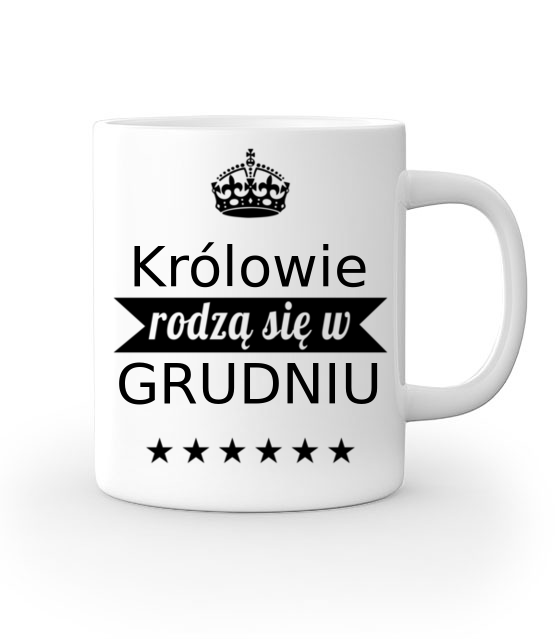 Krolowie rodza sie co miesiac kubek z nadrukiem urodziny gadzety jipi pl 801 159
