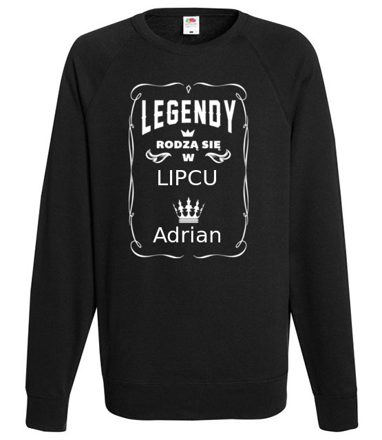 Jestem legenda urodzilem sie w bluza z nadrukiem urodziny mezczyzna jipi pl 804 107