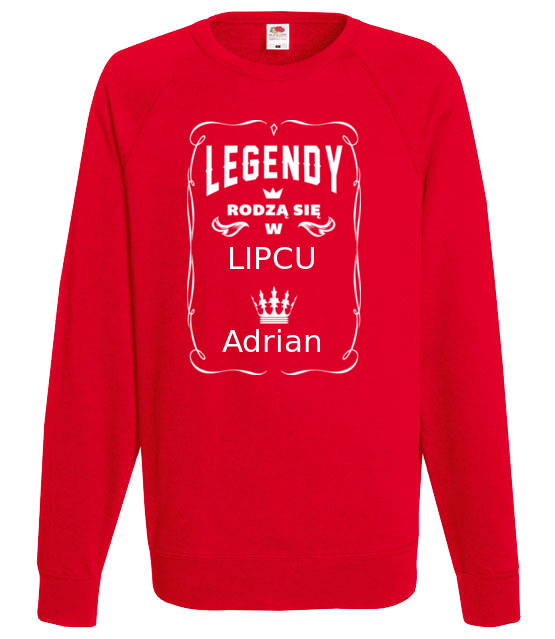 Jestem legenda urodzilem sie w bluza z nadrukiem urodziny mezczyzna jipi pl 804 108