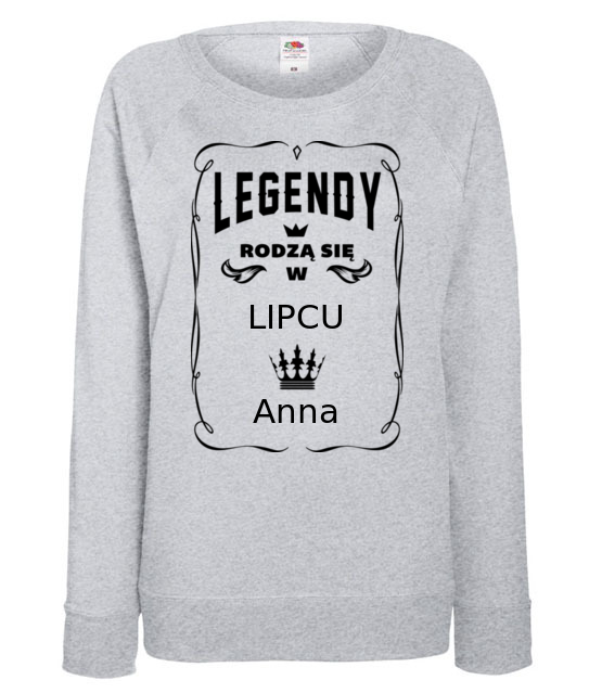 Jestem legenda urodzilem sie w bluza z nadrukiem urodziny kobieta jipi pl 803 118