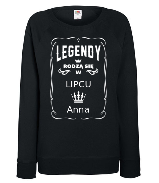 Jestem legenda urodzilem sie w bluza z nadrukiem urodziny kobieta jipi pl 804 115