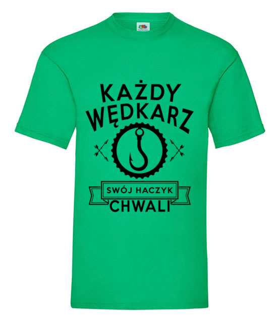 Kazdy wedkarz swoj haczyk chwali koszulka z nadrukiem dla wedkarza mezczyzna jipi pl 809 186