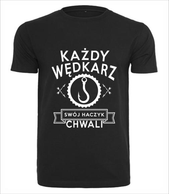 Kazdy wedkarz swoj haczyk chwali koszulka z nadrukiem dla wedkarza mezczyzna jipi pl 810 1