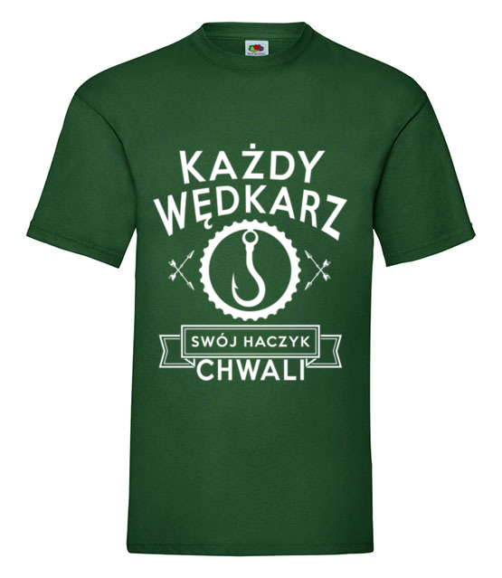 Kazdy wedkarz swoj haczyk chwali koszulka z nadrukiem dla wedkarza mezczyzna jipi pl 810 188
