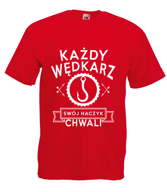 Kazdy wedkarz swoj haczyk chwali koszulka z nadrukiem dla wedkarza mezczyzna jipi pl 810 4