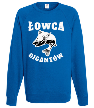 Jestem łowcą gigantów - Bluza z nadrukiem - dla wędkarza - Męska