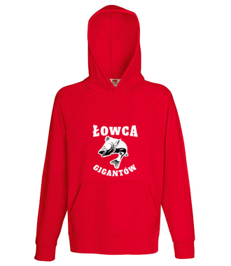 Jestem łowcą gigantów - Bluza z nadrukiem - dla wędkarza - Męska z kapturem