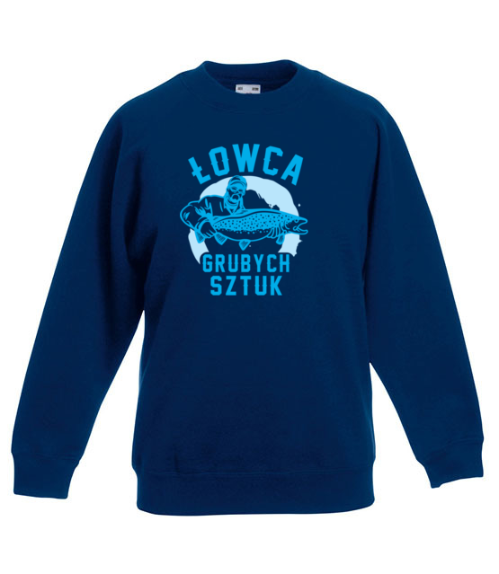 Gruba ryba to nie problem bluza z nadrukiem dla wedkarza dziecko jipi pl 816 127