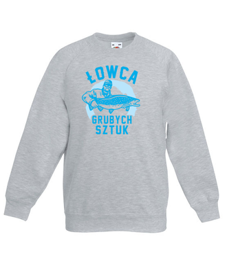 Gruba ryba, to nie problem! - Bluza z nadrukiem - dla wędkarza - Dziecięca