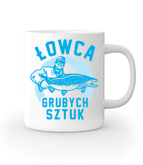 Gruba ryba to nie problem kubek z nadrukiem dla wedkarza gadzety jipi pl 816 159