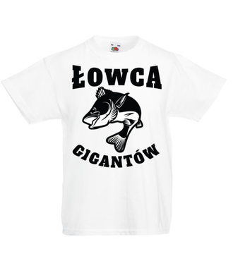 Jestem łowcą gigantów - Koszulka z nadrukiem - dla wędkarza - Dziecięca