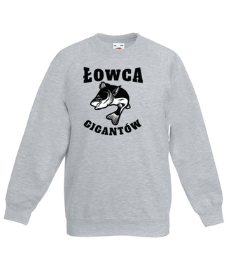 Jestem łowcą gigantów - Bluza z nadrukiem - dla wędkarza - Dziecięca