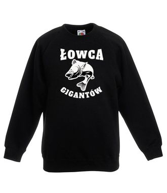 Jestem łowcą gigantów - Bluza z nadrukiem - dla wędkarza - Dziecięca
