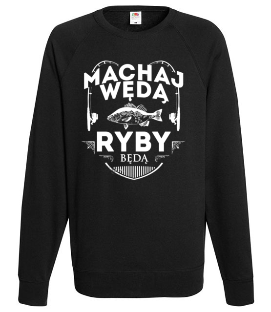 Machaj machaj ino zwawo bluza z nadrukiem dla wedkarza mezczyzna jipi pl 819 107
