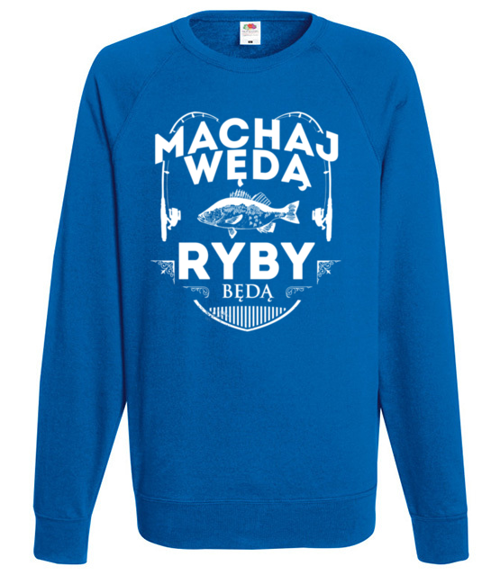 Machaj machaj ino zwawo bluza z nadrukiem dla wedkarza mezczyzna jipi pl 819 109