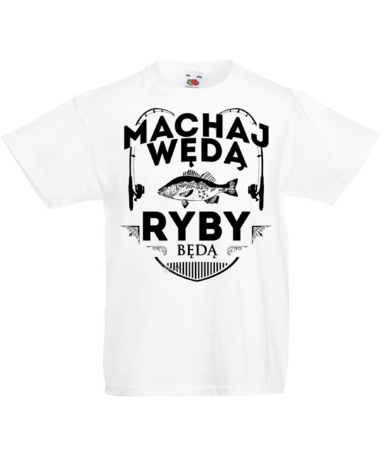Machaj machaj ino zwawo koszulka z nadrukiem wedkarskie dziecko jipi pl 818 83