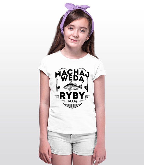 Machaj machaj ino zwawo koszulka z nadrukiem wedkarskie dziecko jipi pl 818 89