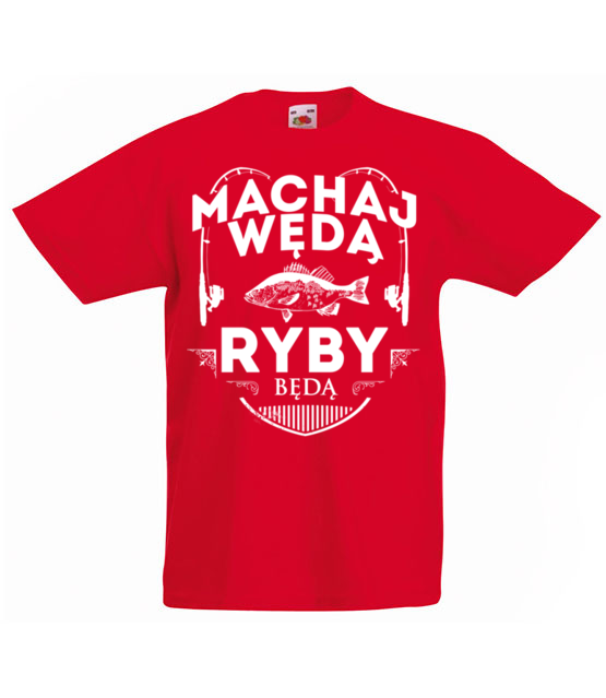 Machaj machaj ino zwawo koszulka z nadrukiem wedkarskie dziecko jipi pl 819 84
