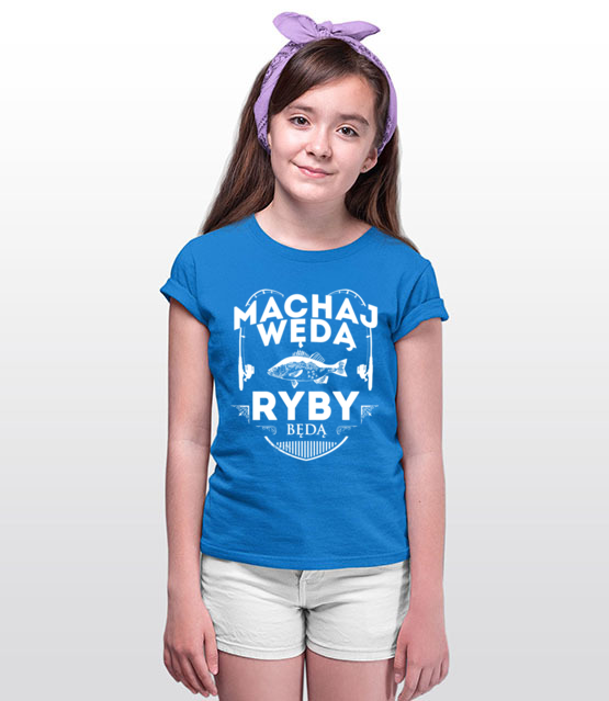 Machaj machaj ino zwawo koszulka z nadrukiem wedkarskie dziecko jipi pl 819 91
