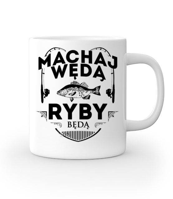 Machaj machaj ino zwawo kubek z nadrukiem dla wedkarza gadzety jipi pl 818 159