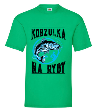 Koszulka na ryby  - Koszulka z nadrukiem - dla wędkarza - Męska