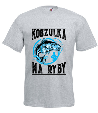 Koszulka na ryby  - Koszulka z nadrukiem - dla wędkarza - Męska