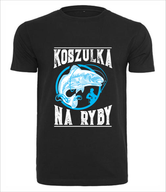 Koszulka na ryby  - Koszulka z nadrukiem - dla wędkarza - Męska