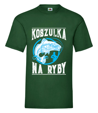 Koszulka na ryby  - Koszulka z nadrukiem - dla wędkarza - Męska