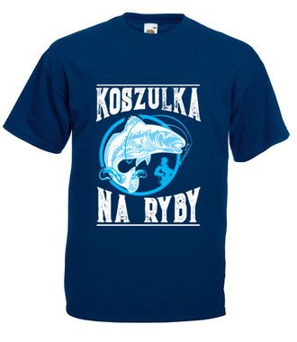Koszulka na ryby  - Koszulka z nadrukiem - dla wędkarza - Męska