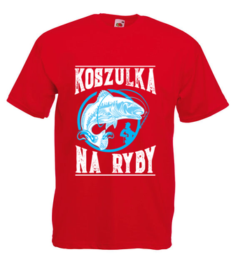 Koszulka na ryby  - Koszulka z nadrukiem - dla wędkarza - Męska