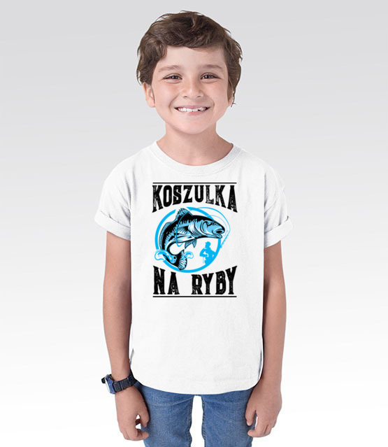 Koszulka na ryby koszulka z nadrukiem wedkarskie dziecko jipi pl 823 101