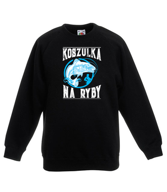 Koszulka na ryby  - Bluza z nadrukiem - dla wędkarza - Dziecięca