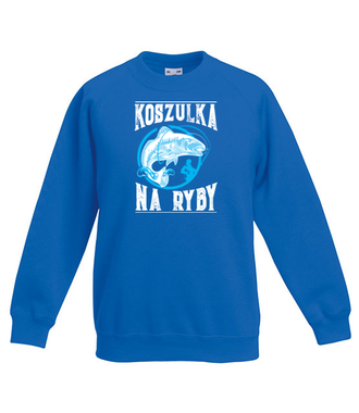 Koszulka na ryby  - Bluza z nadrukiem - dla wędkarza - Dziecięca