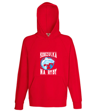 Koszulka na ryby  - Bluza z nadrukiem - dla wędkarza - Męska z kapturem