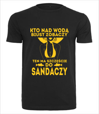 Sposób na sandacza  - Koszulka z nadrukiem - dla wędkarza - Męska