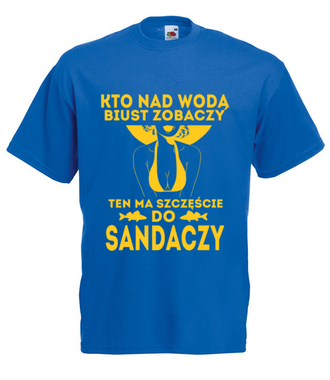 Sposób na sandacza  - Koszulka z nadrukiem - dla wędkarza - Męska