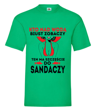 Sposób na sandacza  - Koszulka z nadrukiem - dla wędkarza - Męska