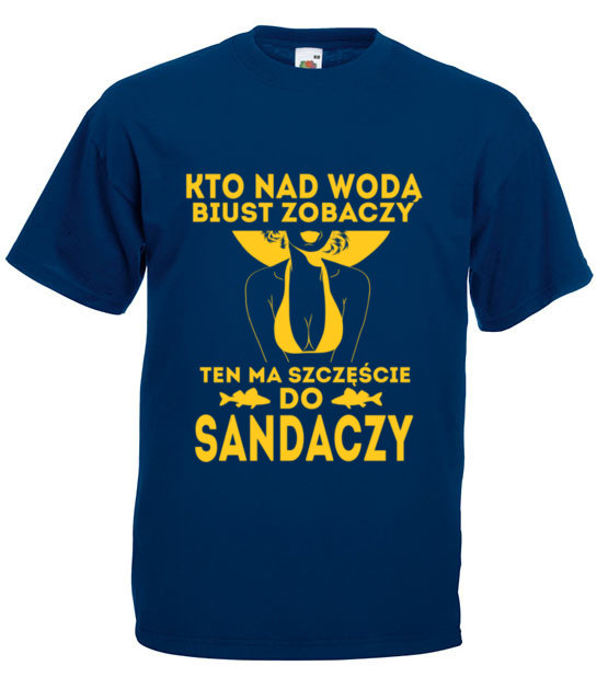 Sposob na sandacza koszulka z nadrukiem dla wedkarza mezczyzna jipi pl 1097 3