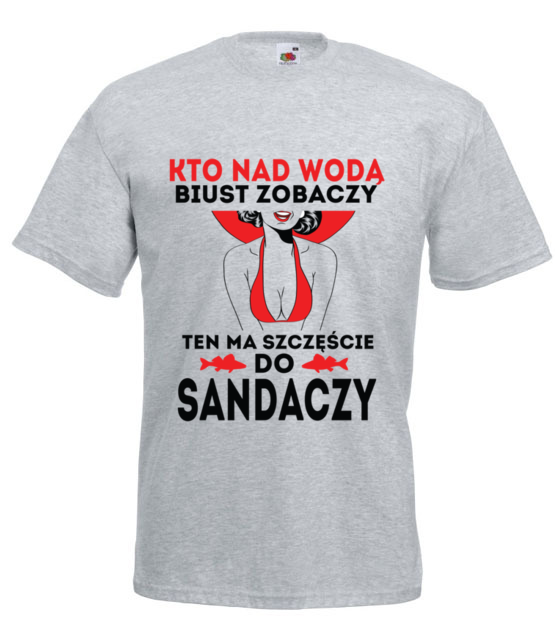 Sposob na sandacza koszulka z nadrukiem dla wedkarza mezczyzna jipi pl 825 6