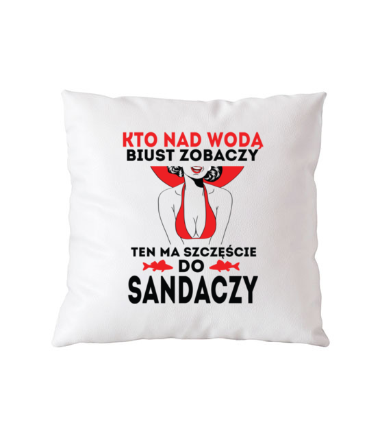 Sposob na sandacza poduszka z nadrukiem dla wedkarza gadzety jipi pl 825 164