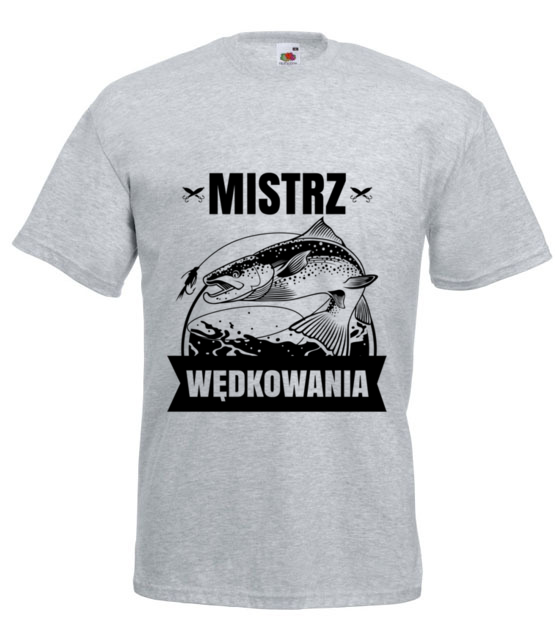 Mistrz moze byc tylko jeden koszulka z nadrukiem dla wedkarza mezczyzna jipi pl 826 6