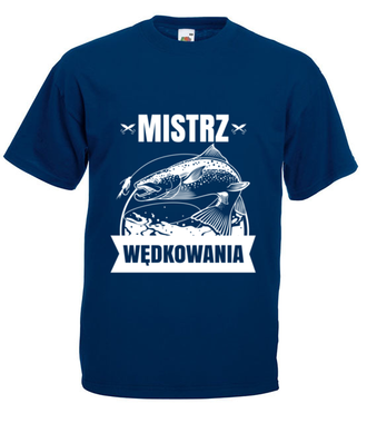 Mistrz może być tylko jeden - Koszulka z nadrukiem - dla wędkarza - Męska