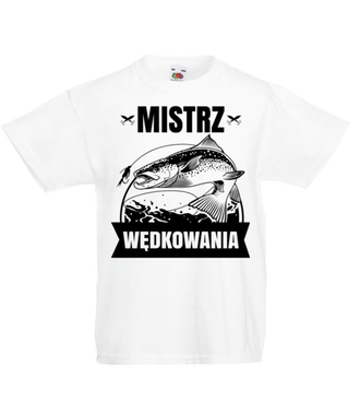 Mistrz może być tylko jeden - Koszulka z nadrukiem - dla wędkarza - Dziecięca