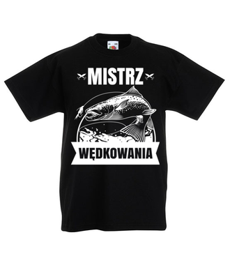 Mistrz może być tylko jeden - Koszulka z nadrukiem - dla wędkarza - Dziecięca