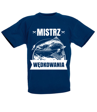 Mistrz może być tylko jeden - Koszulka z nadrukiem - dla wędkarza - Dziecięca