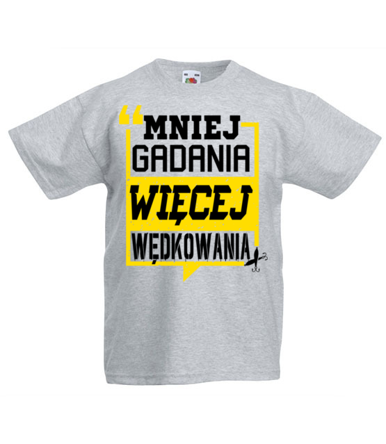 Mniej gadania wiecej ryb lapania koszulka z nadrukiem dla wedkarza dziecko jipi pl 829 87